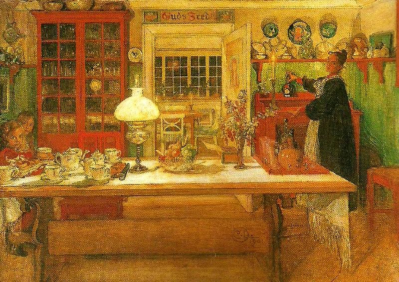 Carl Larsson till en liten vira oil painting picture